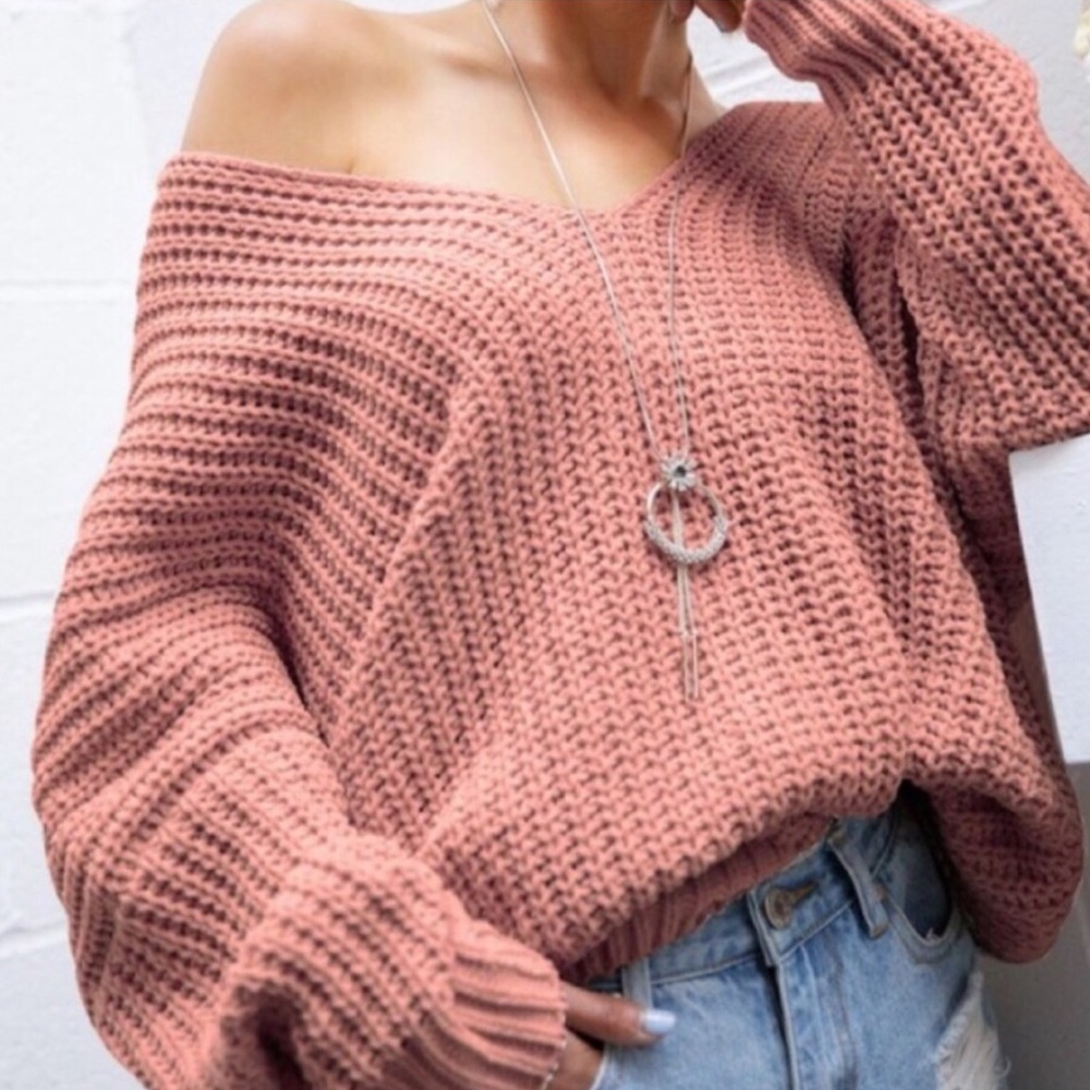 Last One⚡️Mauve Chenille Sweater